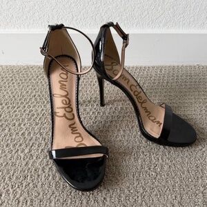 Sam Edelman Women's Ariella Black High-Heel Ankle Strap Sandals, Size 8.5